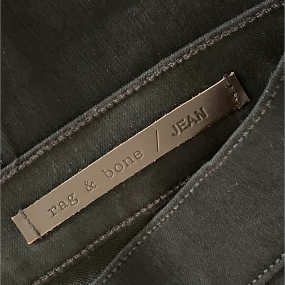 Rag & Bone Midnight Lambskin Inset Jodhpur Skinny Jeans 25 - Picture 4 of 10